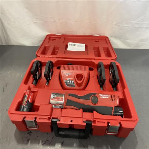 AS-IS - Milwaukee M12 12-Volt Lithium-Ion Force Copper Logic Cordless Press Tool Kit