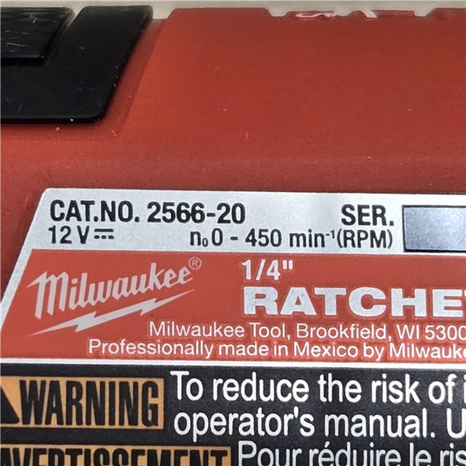 AS-IS Milwaukee 2566-20 M12 FUEL 1/4 in. Cordless High Speed Ratchet (Tool Only)