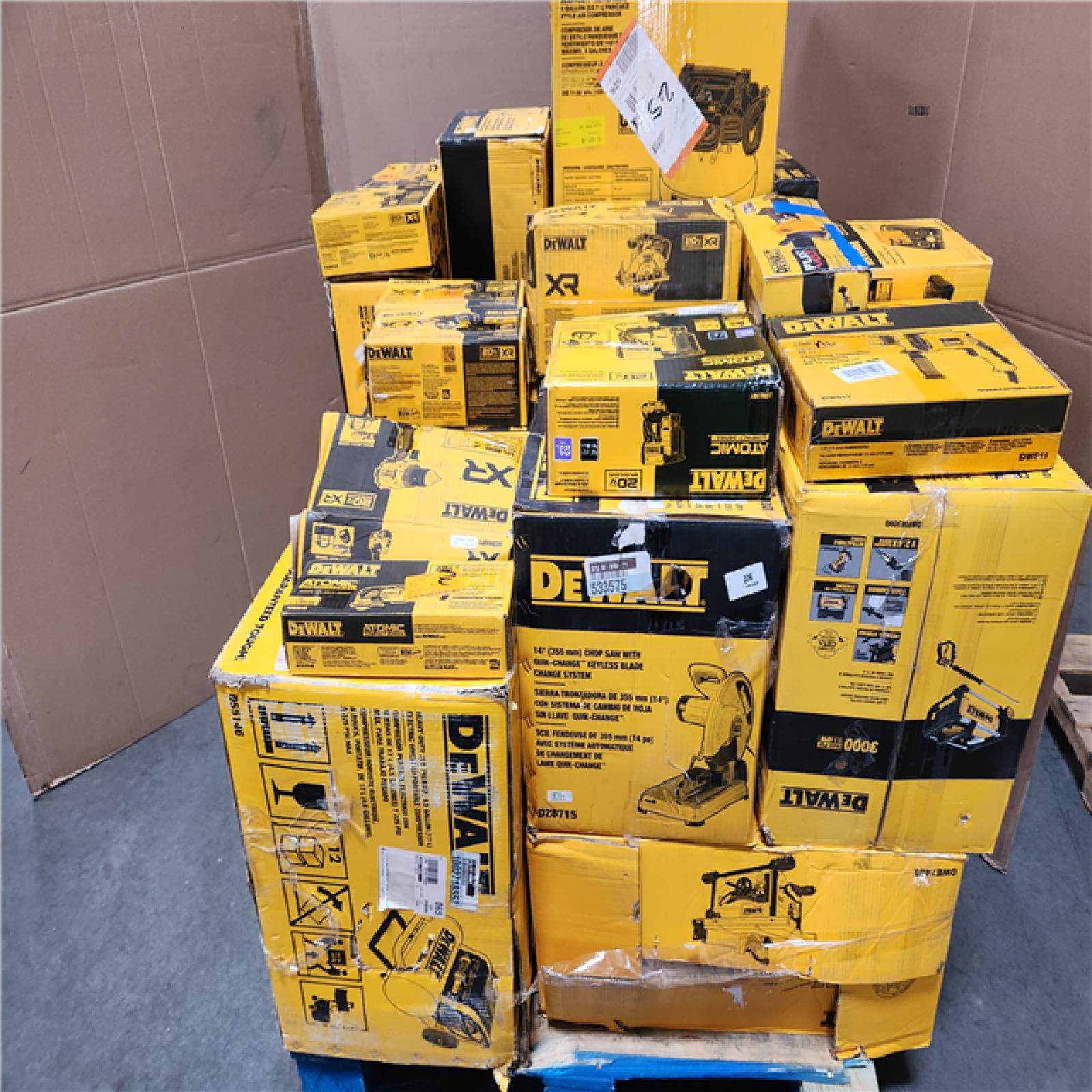 California DeWalt Tool Pallet: Appears in Excellent Condition