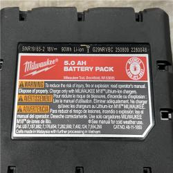 AS-IS Milwaukee 18-Volt Lithium-Ion XC Starter Kit with One 5.0Ah Battery and Charger