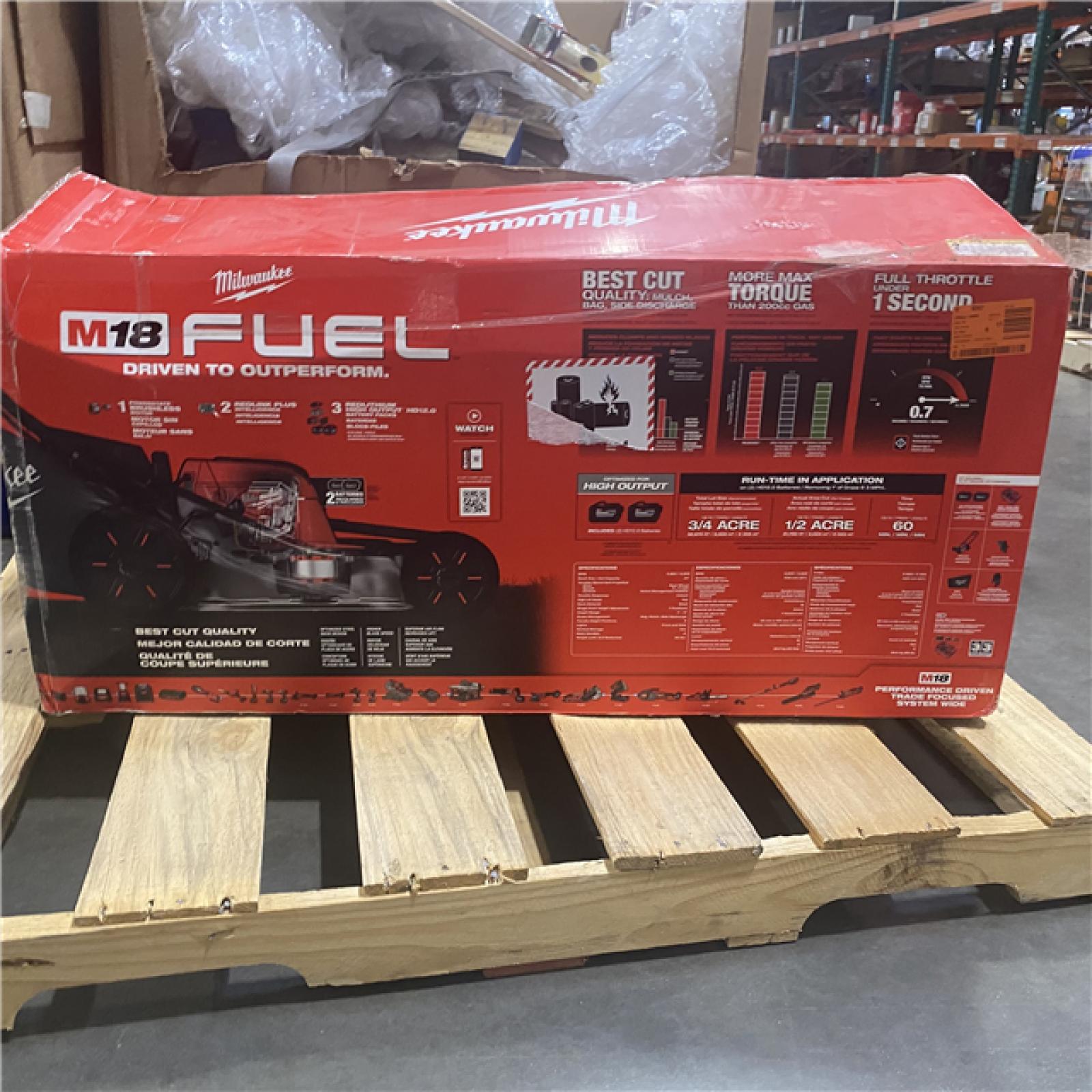 Dallas Location - As-Is Milwaukee 18 FUEL 21 Self-Propelled Dual Battery Mower Kit