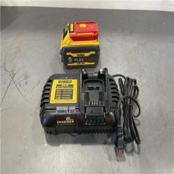 AS-IS - DEWALT FLEXVOLT 20V/60V MAX Lithium-Ion 6.0Ah Battery Pack with 6 Amp Output Charger