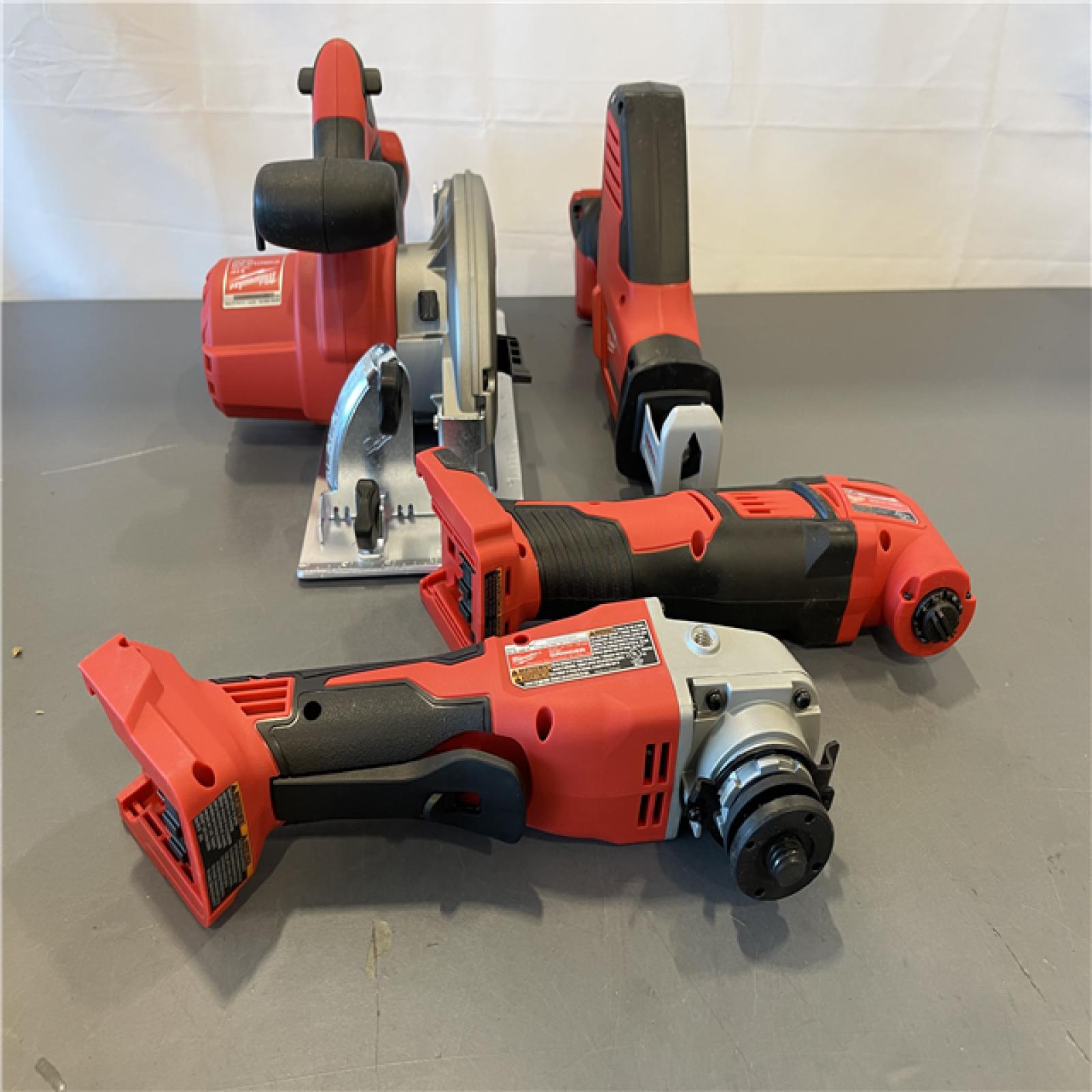 AS-IS - Milwaukee M18 18-Volt Lithium-Ion Cordless Combo Kit 7-Tool with 2-Batteries, Charger and Tool Bag