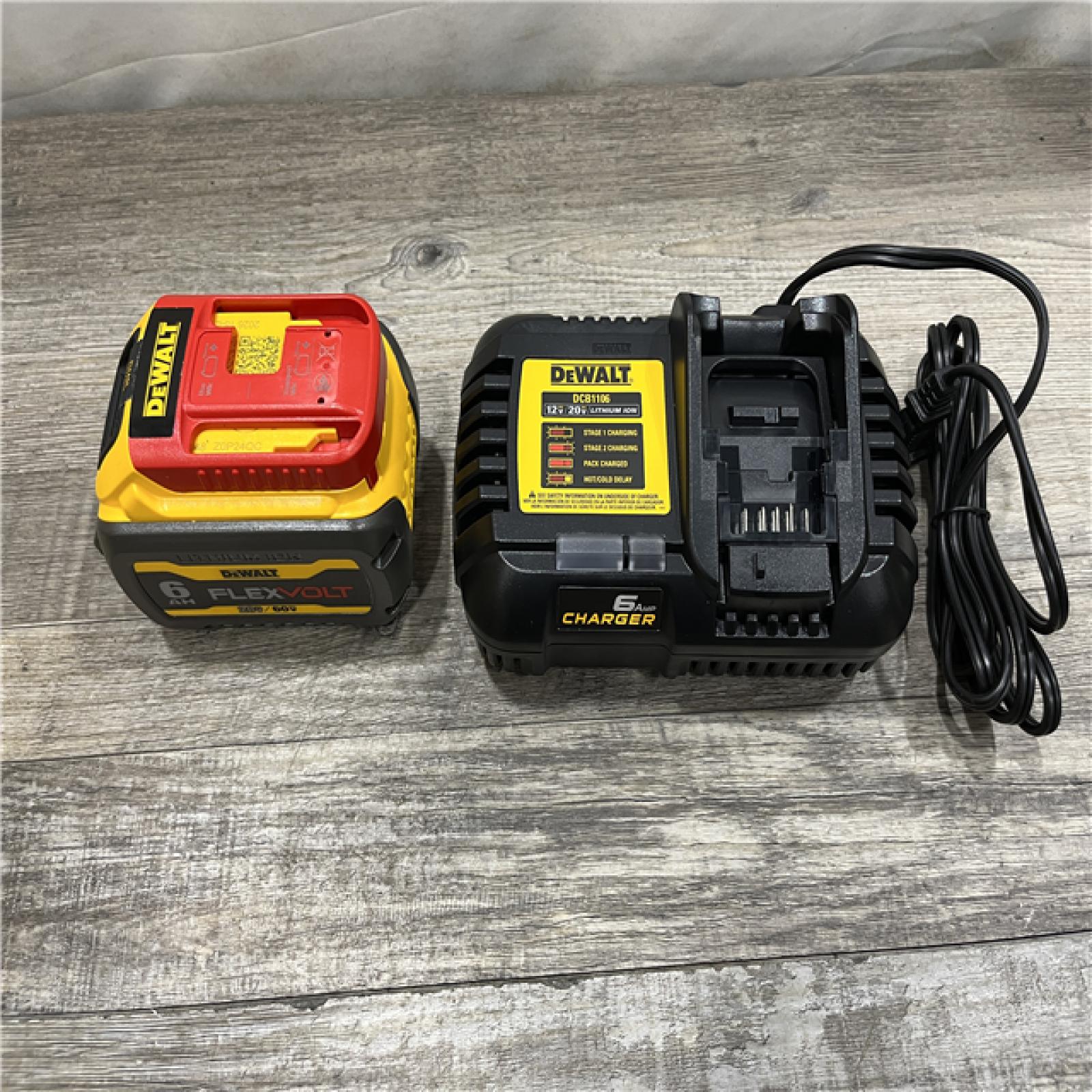 AS-IS DEWALT FLEXVOLT 20V/60V MAX Lithium-Ion 6.0Ah Battery Pack Kit