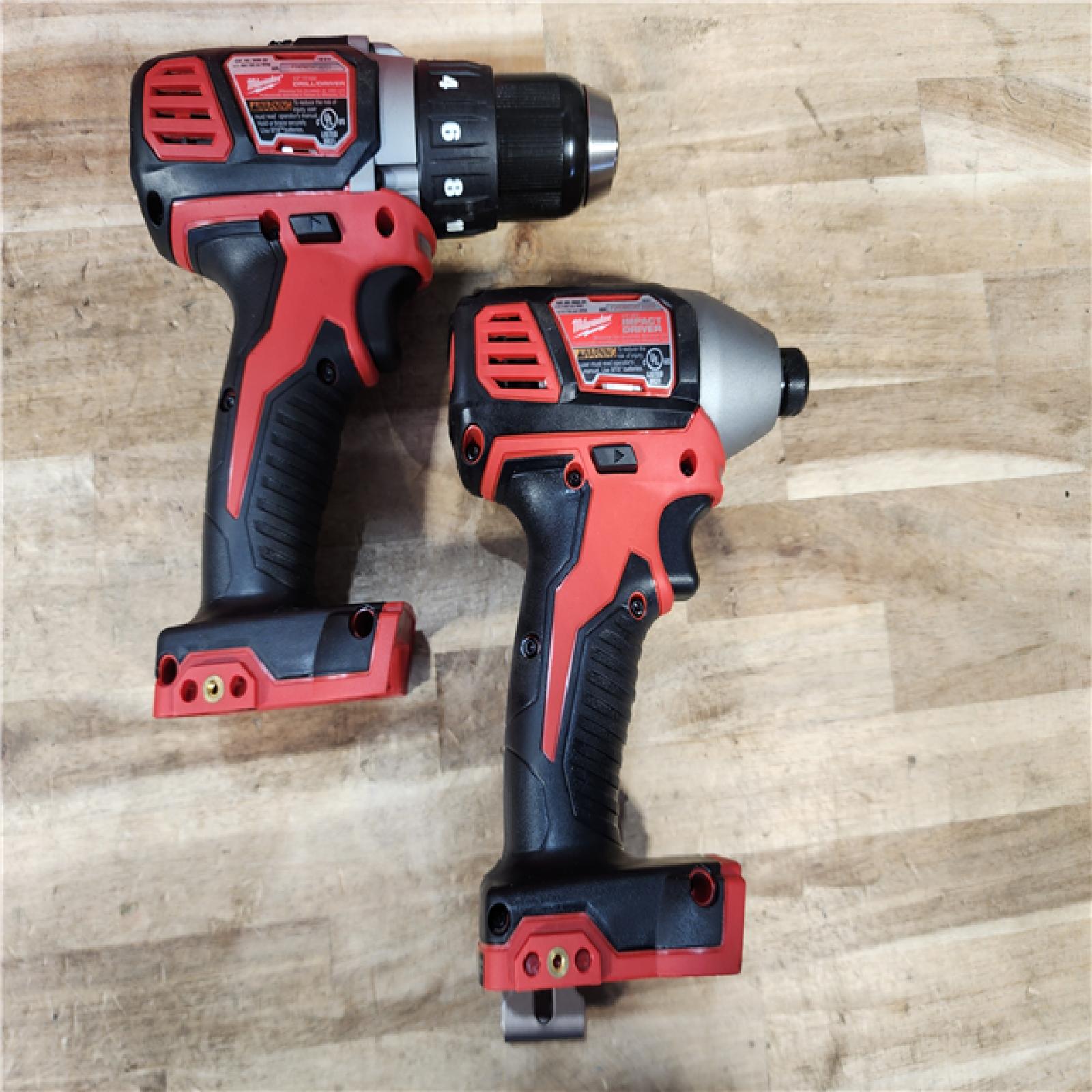 HOUSTON LOCATION - AS-IS Milwaukee 18V Lithium-Ion Cordless Drill Driver/Impact Driver Combo Kit