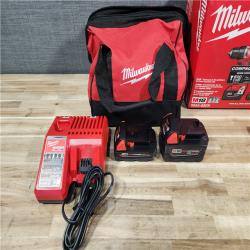 HOUSTON LOCATION - AS-IS Milwaukee  18-Volt Lithium-Ion Brushless Cordless Compact Hammer Drill/Impact Combo Kit