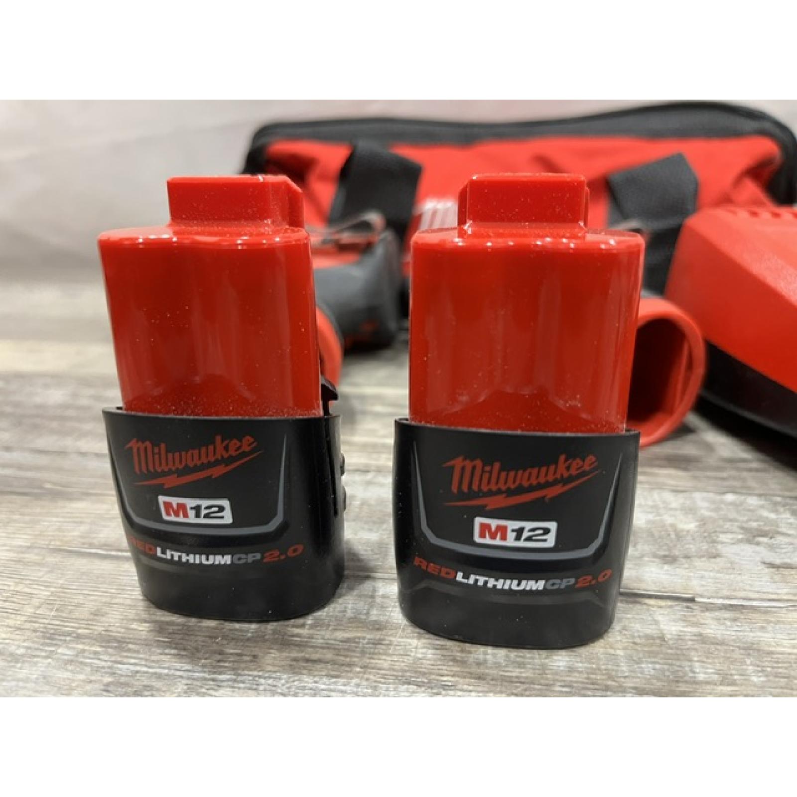 AS-IS Milwaukee 12-Volt Lithium-Ion Brushless Cordless Subcompact Drill and Impact Driver Combo Kit