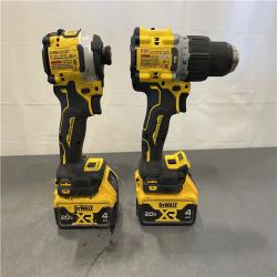 AS-IS - DEWALT 20V MAX XR Hammer Drill and ATOMIC Impact Driver 2 Tool Cordless Combo Kit