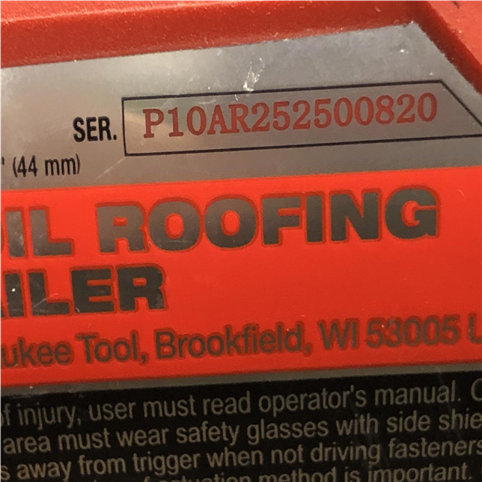 AS-IS Milwaukee FUEL 18-Volt Lithium-Ion Brushless Cordless Coil Roofing Nailer (Tool Only)