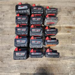 HOUSTON LOCATION - AS-IS MILWAUKEE BATTERY PACK QTY - 15