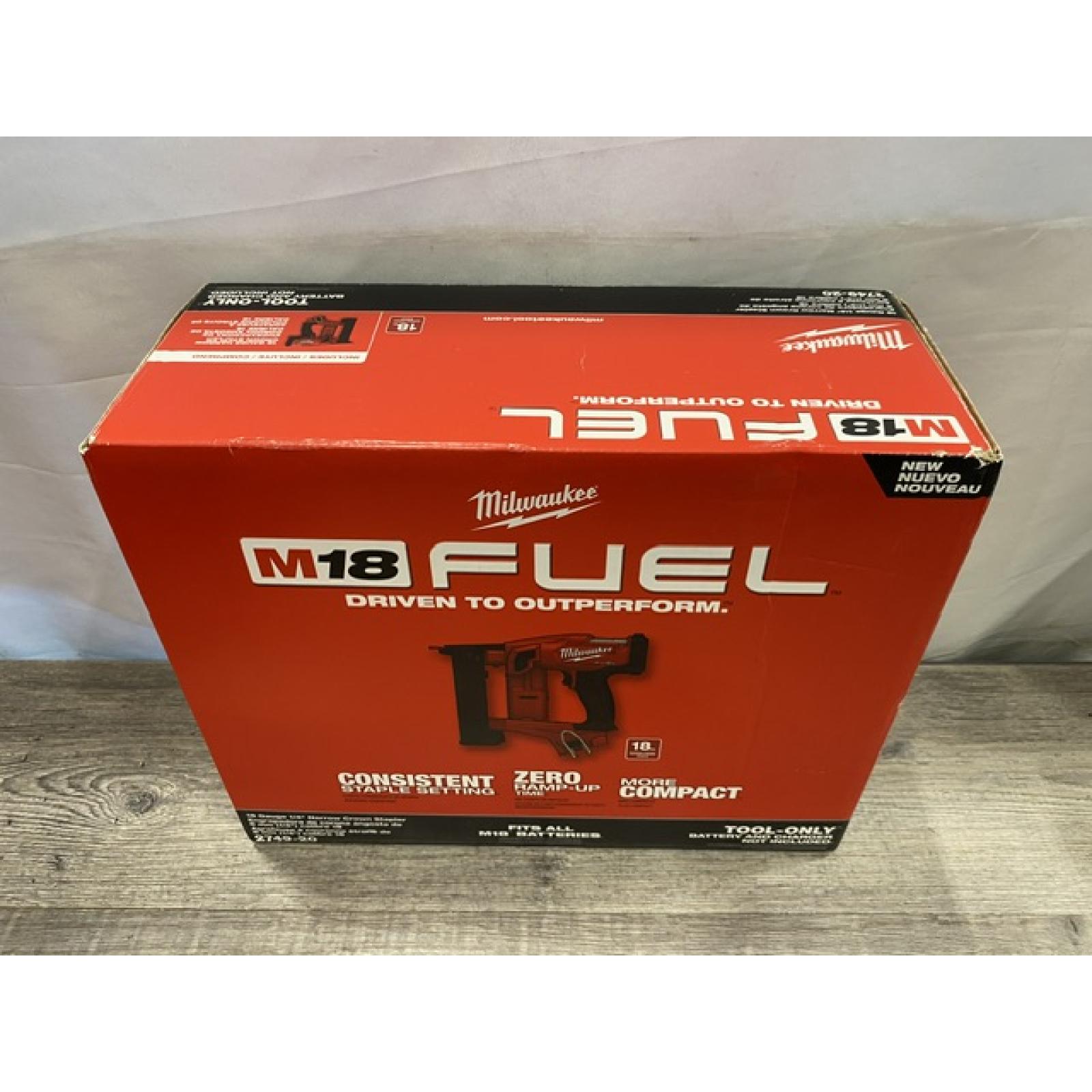 NEW - Milwaukee FUEL 18-Volt Lithium-Ion Brushless Cordless 18-Gauge 1/4 in. Narrow Crown Stapler (Tool-Only)