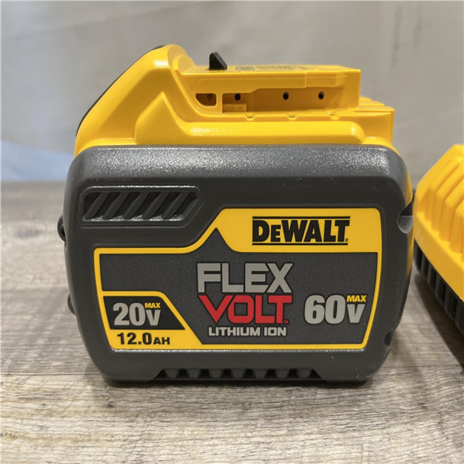 AS-IS DEWALT FLEXVOLT 20V/60V MAX Lithium-Ion 12.0Ah Battery and Fan Cooled Fast Charger