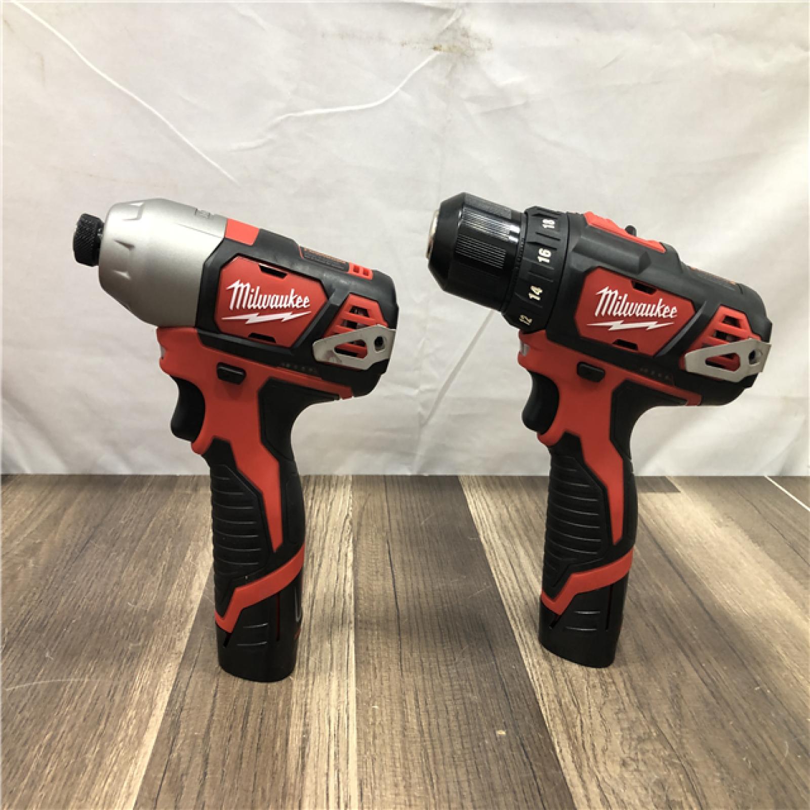 AS-IS Milwaukee 12V Lithium-Ion Cordless Drill Driver/Impact Driver Combo Kit