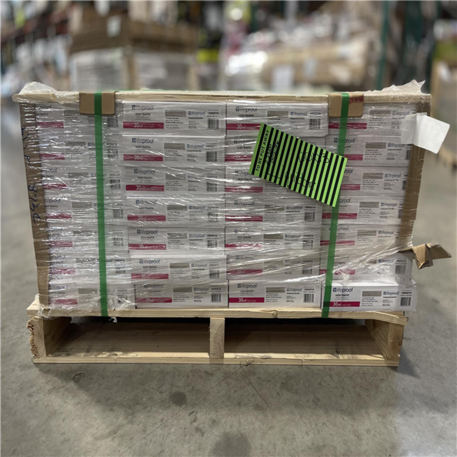 DALLAS LOCATION - Lifeproof Champagne Beach Wood 30 MIL x 8.7 in. W x 48 in. L Click Lock Waterproof Luxury Vinyl PALLET-(28 CASES)
