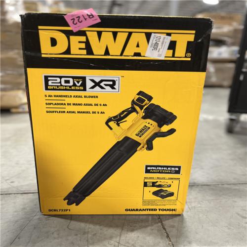 NEW! - DEWALT 20V MAX 125 MPH 450 CFM Brushless Cordless Battery Powered Blower Kit with (1) 5 Ah Battery & Charger