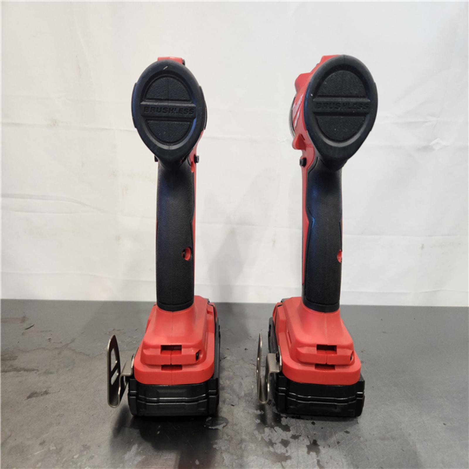 AS-IS- Milwaukee18V Lithium-Ion Brushless Cordless Compact Drill/Impact Combo Kit