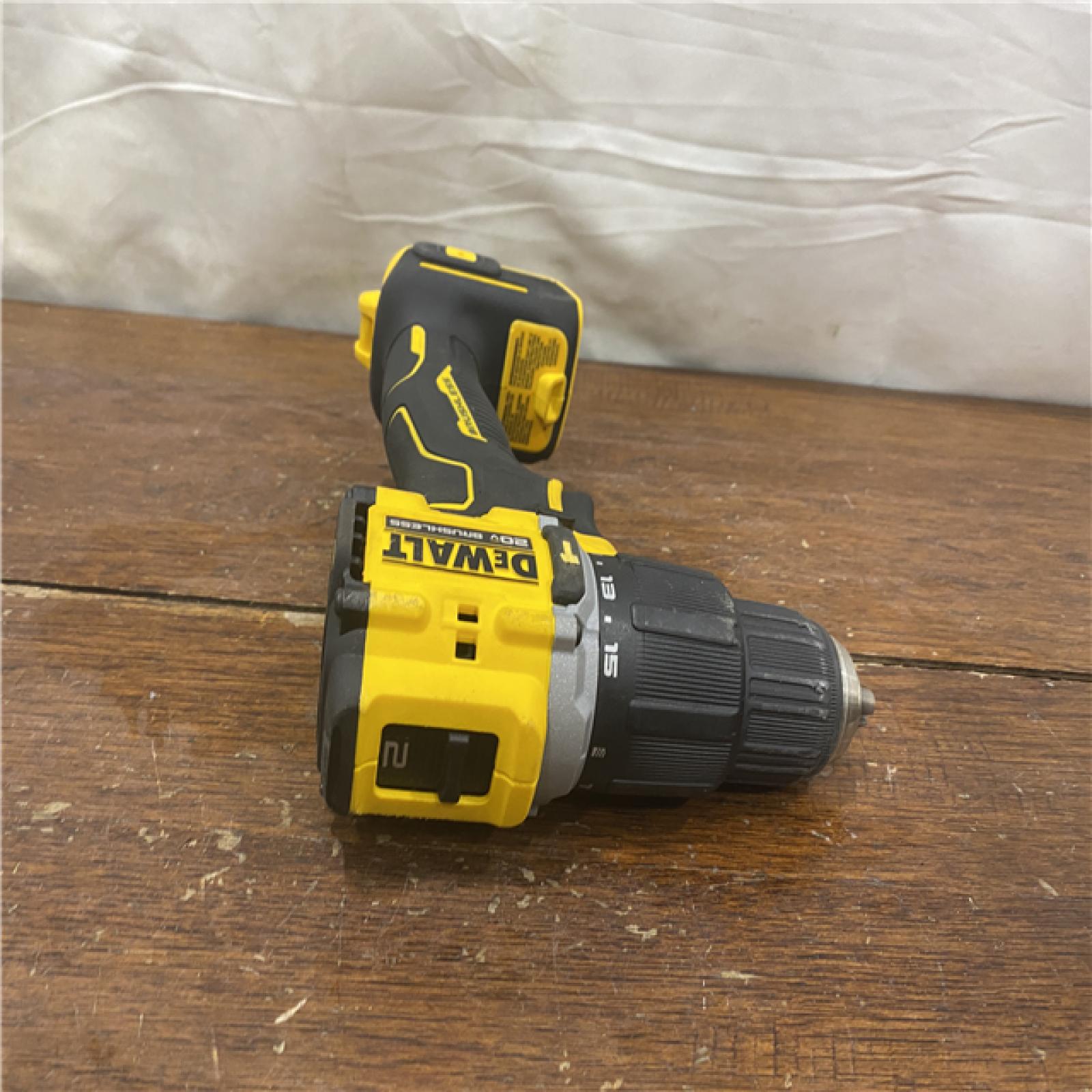 AS-IS DEWALT ATOMIC 20-Volt Lithium-Ion Cordless 1/2 in. Compact Hammer Drill with 3.0Ah Battery, Charger and Bag
