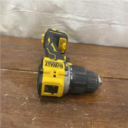 AS-IS DEWALT ATOMIC 20-Volt Lithium-Ion Cordless 1/2 in. Compact Hammer Drill with 3.0Ah Battery, Charger and Bag