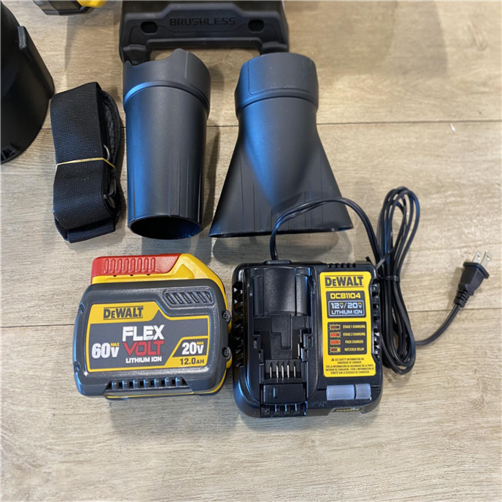 AS-IS DEWALT FLEXVOLT 60V MAX 160 MPH 760 CFM Brushless Cordless Axial Blower Kit