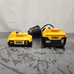 AS-IS- DEWALT 20V MAX Lithium-Ion Battery Kit with 5.0Ah and 2.0Ah Battery and Charger