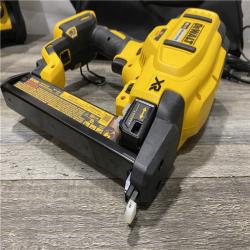 AS-IS DEWALT 20V MAX XR Lithium-Ion Cordless 18-Gauge Narrow Crown Stapler Kit