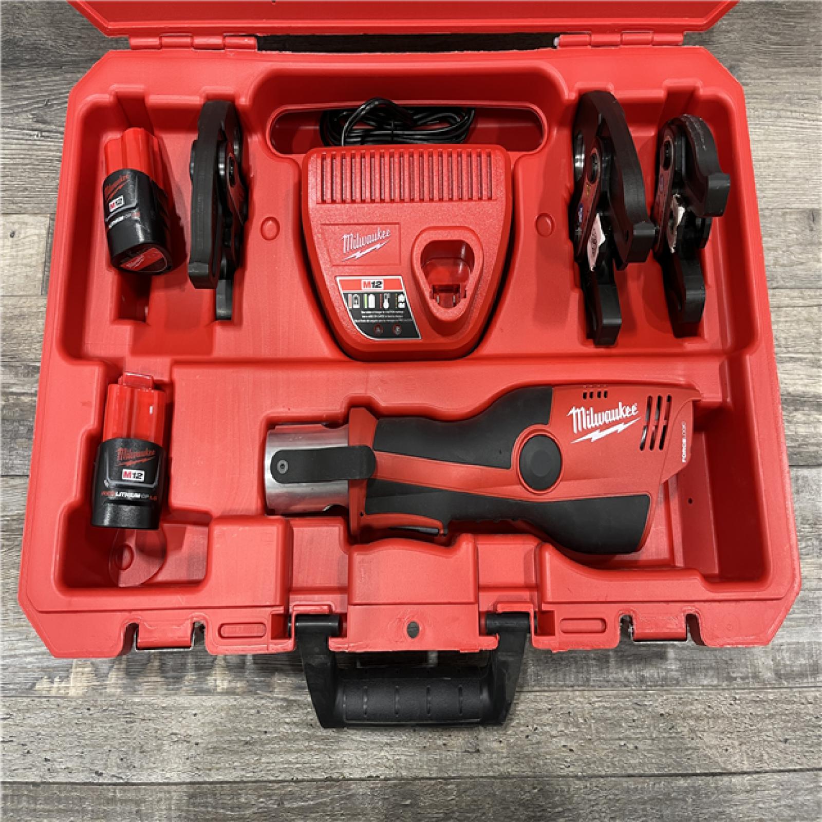 AS-IS Milwaukee 12-Volt Lithium-Ion Force Logic Cordless Press Tool Kit