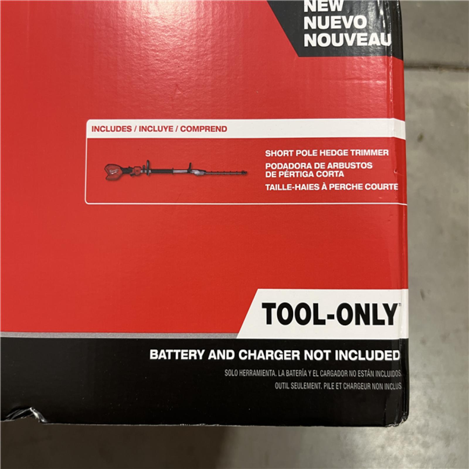 AS-IS Milwaukee FUEL 18V 20 in. Brushless Cordless Battery Powered Short Pole Hedge Trimmer (Tool-Only)