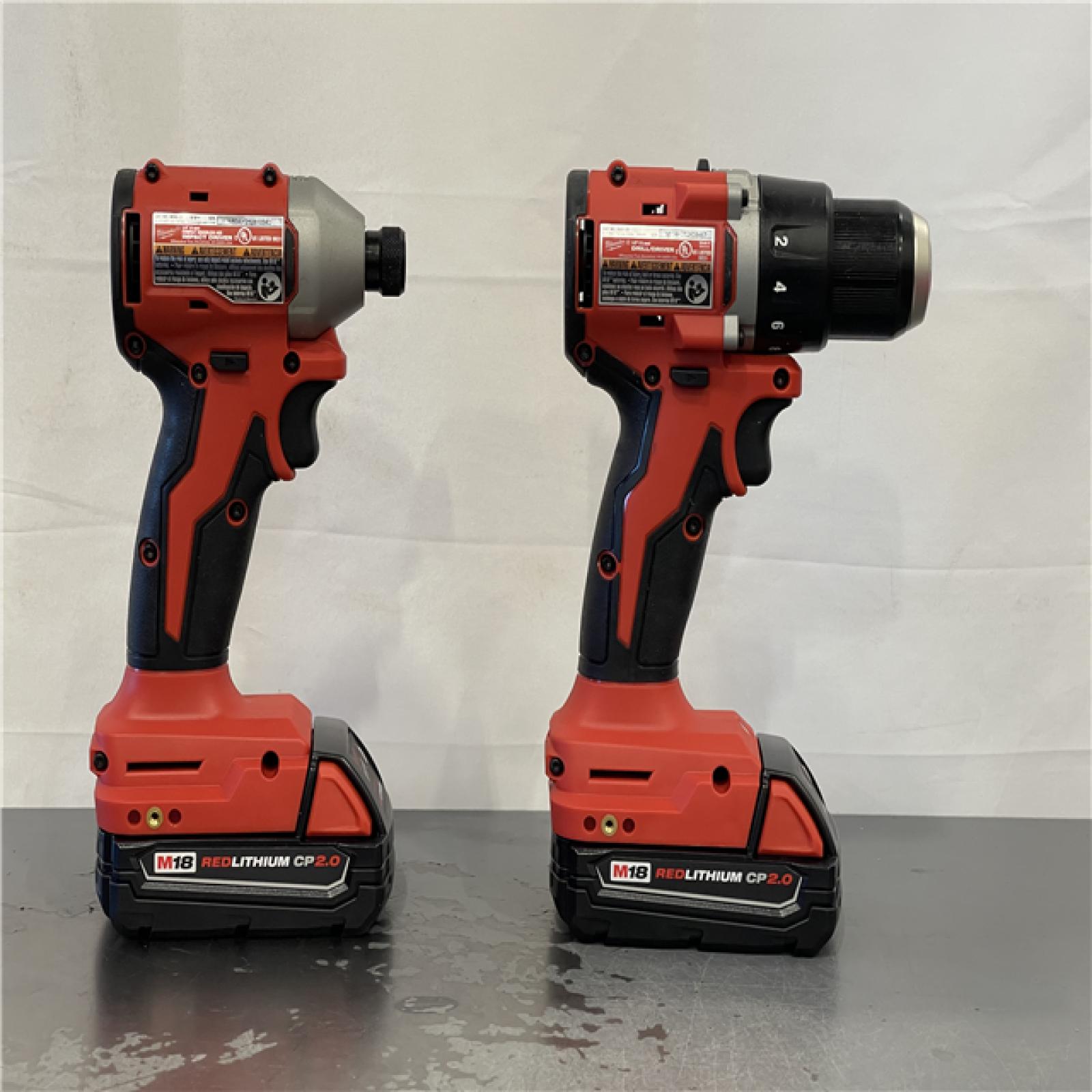 AS-IS- Milwaukee M18 Compact Brushless 2-Tool Combo Kit