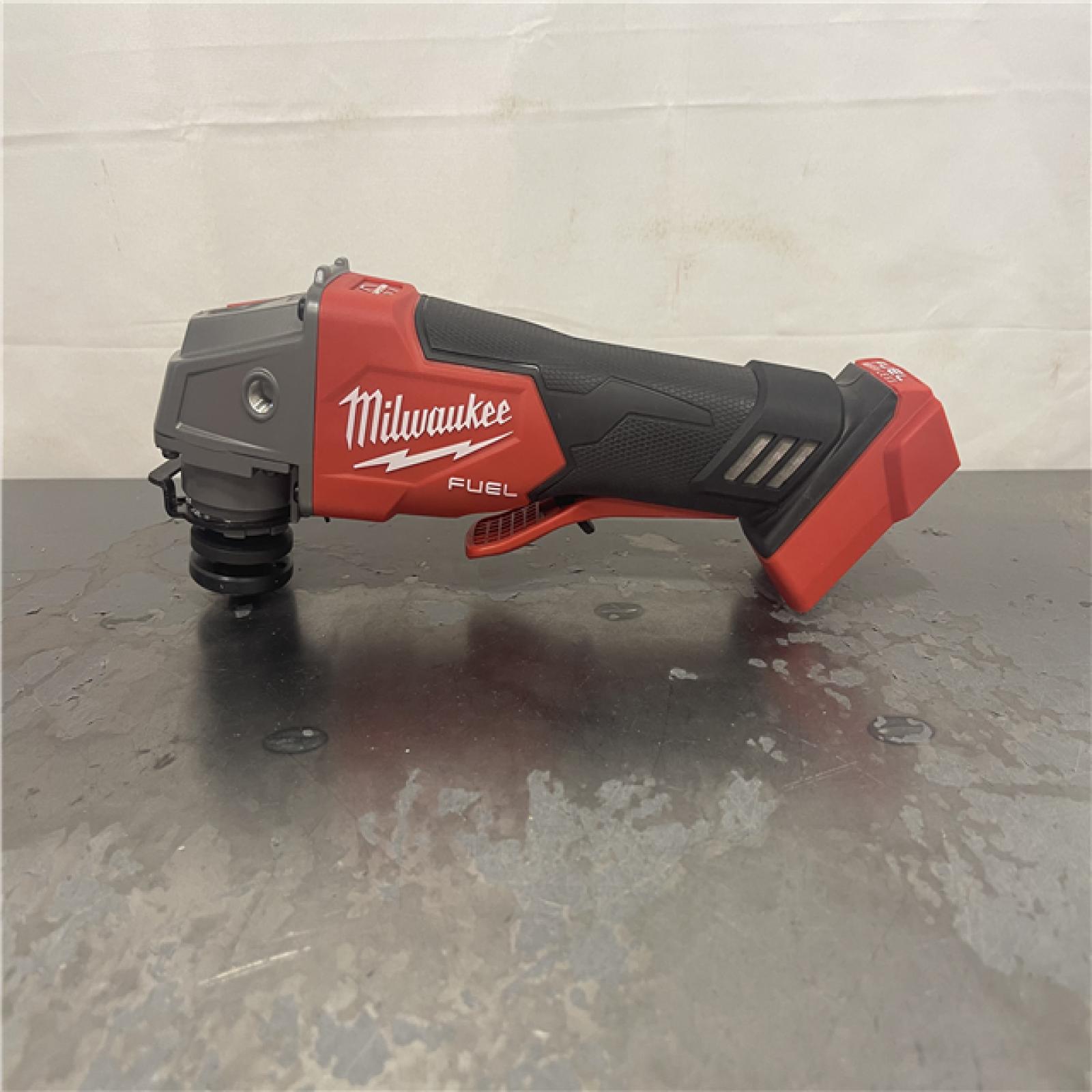 AS-IS- Milwaukee FUEL 18-Volt Lithium-Ion Brushless Cordless 4-1/2 in./5 in. Grinder W/Paddle Switch (Tool-Only)