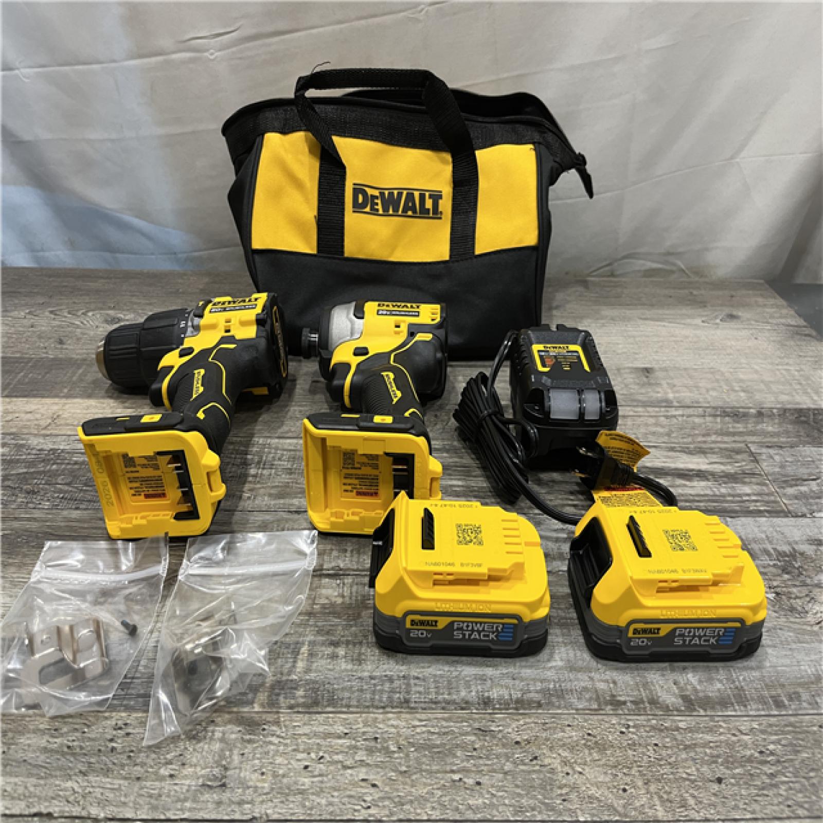 AS-IS DEWALT 20V MAX Lithium-Ion Cordless 2-Tool Combo Kit