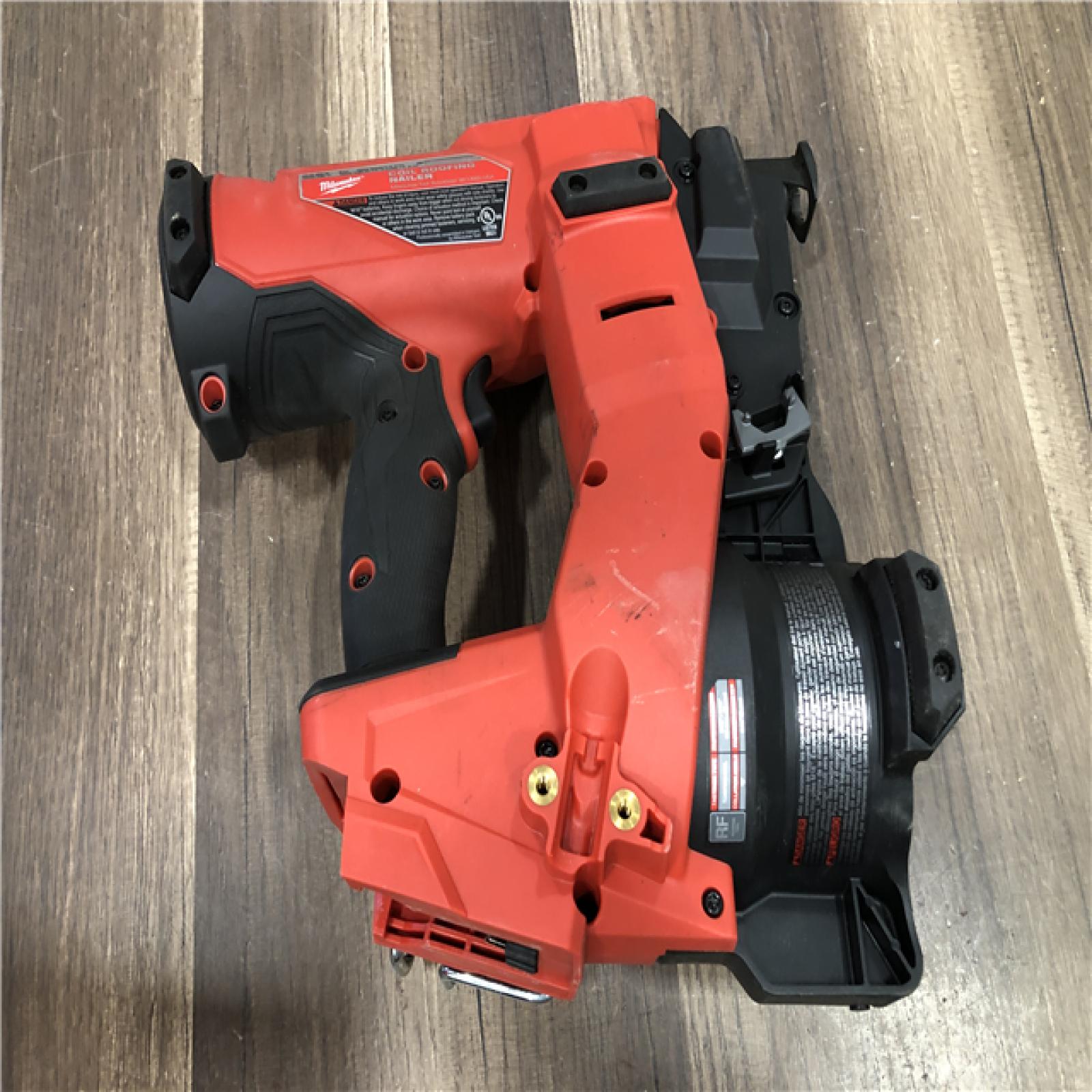 AS-IS Milwaukee FUEL 18-Volt Lithium-Ion Brushless Cordless Coil Roofing Nailer (Tool Only)