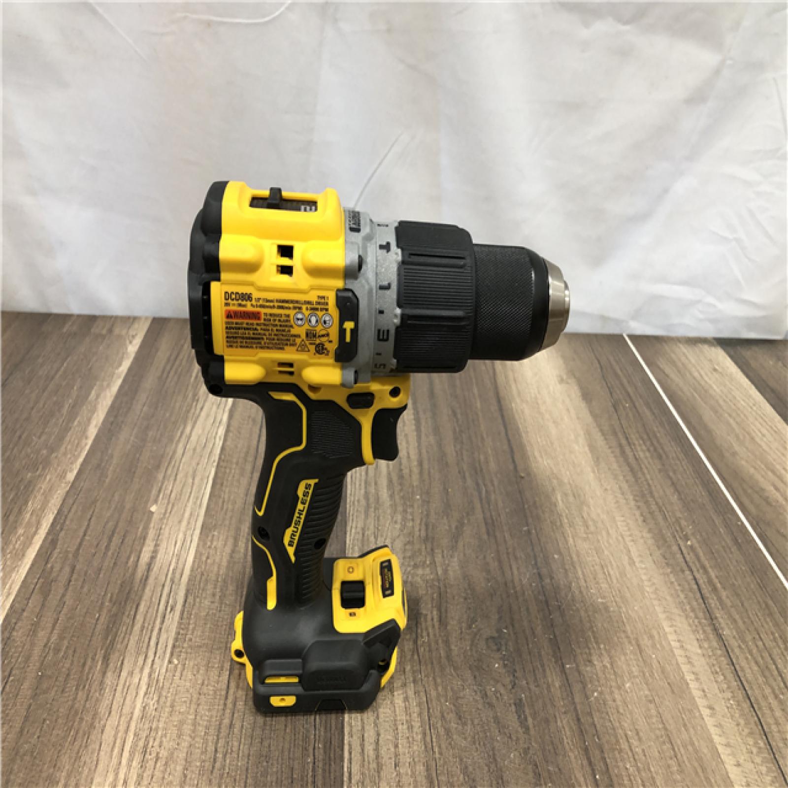 AS-IS DEWALT 20V XR Brushless Cordless 1/2 in. Hammer Drill (Tool-Only)