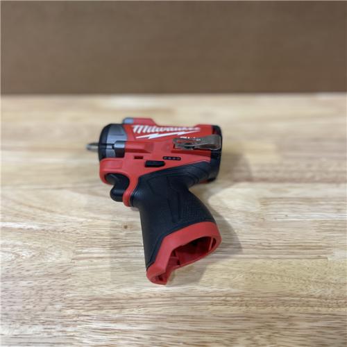 AS-IS Milwaukee  FUEL 12V Cordless Stubby 3/8 in. Impact Wrench (Tool-Only)
