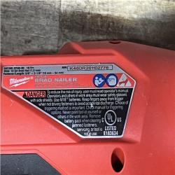 Houston Location AS-IS Milwaukee FUEL 18-Volt Lithium-Ion Brushless Cordless Gen II 18-Gauge Brad Nailer (Tool-Only)
