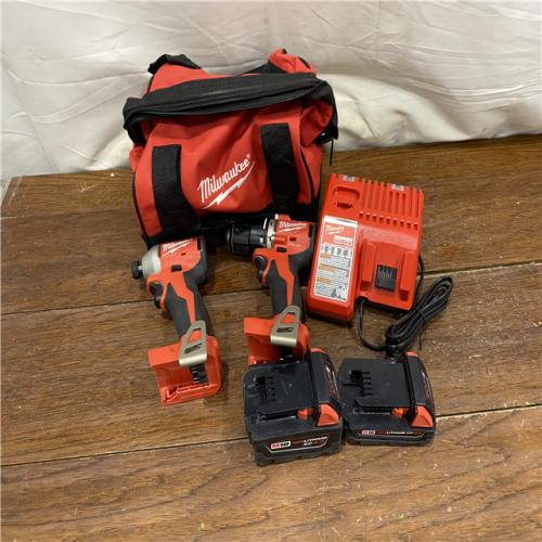 AS-IS Milwaukee M18 Compact Brushless 2-Tool Combo Kit