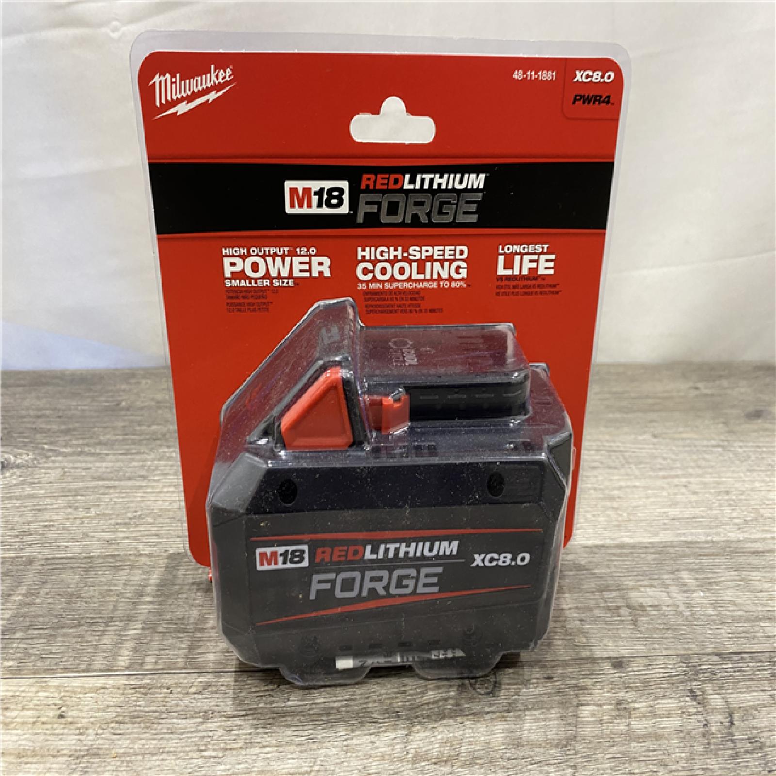 NEW - Milwaukee 18V Lithium-Ion REDLITHIUM FORGE XC 8.0 Ah Battery Pack