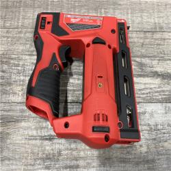 AS-IS Milwaukee 12-Volt Lithium-Ion Cordless 3/8 in. Crown Stapler (Tool-Only)