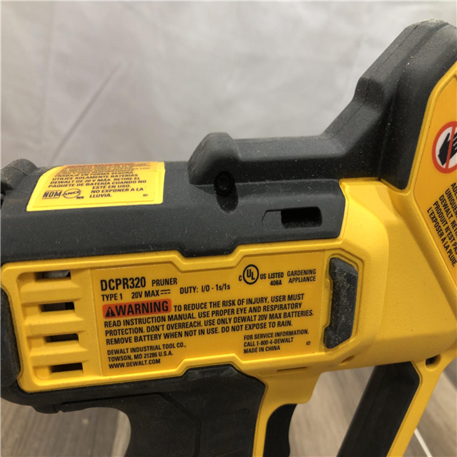 AS-IS DEWALT 20-Volt MAX 1 -1/2 in. Capacity Cordless Battery Powered Pruner (Tool Only)