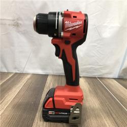 AS-IS Milwaukee 18V Lithium-Ion Brushless Cordless 1/2 in. Compact Drill/Driver with kit