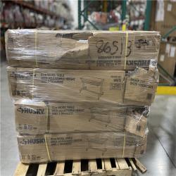 DALLAS LOCATION - Husky 52 in. W x 24 in. D 2-Drawer Adjustable Height White Workbench Table with Solid Wood Top PALLET-(4 UNITS)