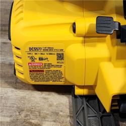 HOUSTON LOCATION - AS-IS (APPEARS LIKE NEW) DEWALT FLEXVOLT 60V MAX Cordless Brushless 7-1/4 in. Wormdrive Style Circular Saw (Tool Only)