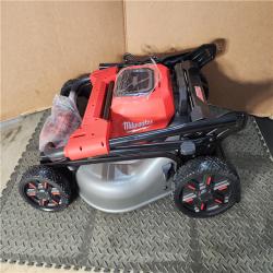HOUSTON LOCATION - AS-IS M18 FUEL Brushless Cordless 21 in. Walk Behind Dual Battery Self-Propelled Mower W/(2) 12.0Ah Battery and Rapid Charger
