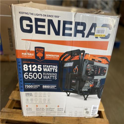 DALLAS LOCATION - Generac 8125/6500-Watt Dual Fuel Portable Generator