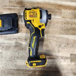 HOUSTON LOCATION - AS - IS DEWALT ATOMIC 20V MAX 1/4 in. Brushless Impact Driver Kit