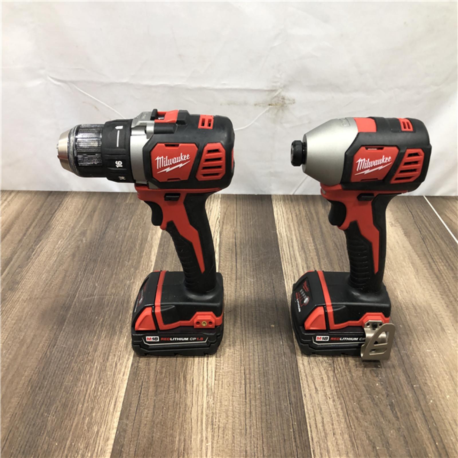 AS-IS Milwaukee 18V Lithium-Ion Cordless Drill Driver/Impact Driver Combo Kit