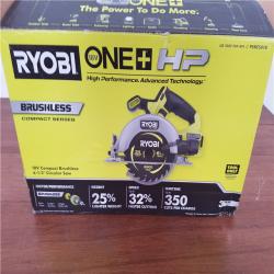 CALIFORNIA AS-IS RYOBI ONE+HP 18V COMPACT BRUSHLESS 6-1/2CIRCULAR SAW (TOOL ONLY)