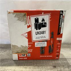NEW - Milwaukee 12V Lithium-Ion Cordless 3/8 in. Ratchet and Screwdriver Combo Kit