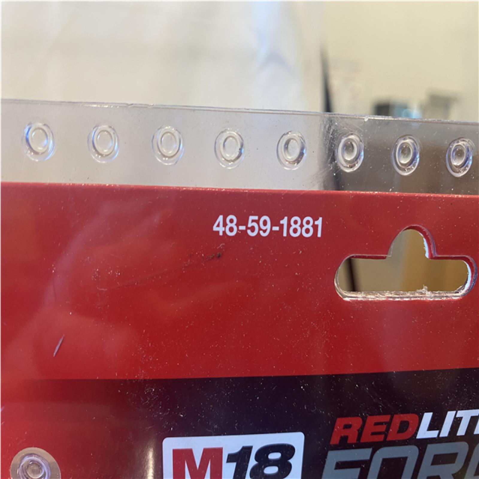 AS-IS Milwaukee 18-Volt Lithium-Ion REDLITHIUM FORGE Starter Kit with 8.0Ah Battery and Rapid Charger
