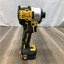 AS-IS DEWALT 20V MAX XR Cordless Brushless 1/4 in. 3-Speed Impact Driver (Tool-Only)