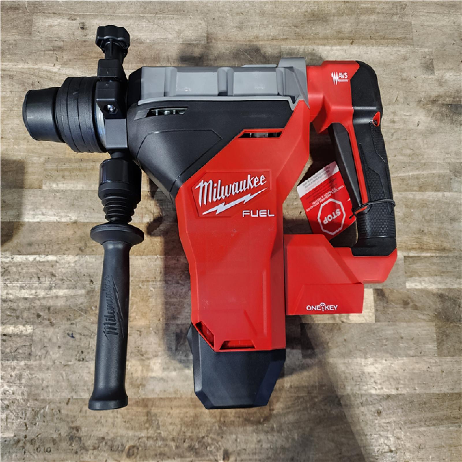 HOUSTON LOCATION - AS-IS (APPEARS LIKE NEW) Milwaukee M18 FUEL ONE-KEY 18V Lithium-Ion Brushless Cordless 1-3/4 in. SDS-MAX Rotary Hammer with Two 12.0 Ah Battery